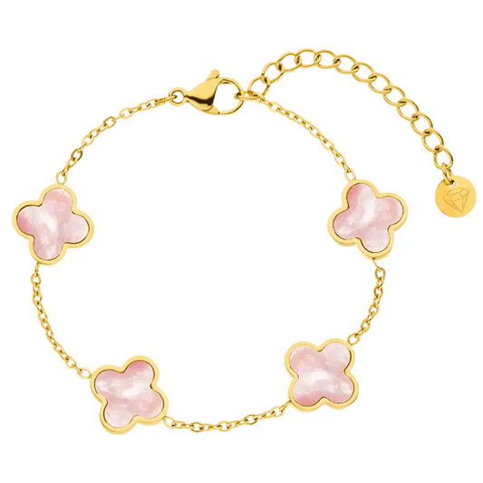 Bracelet Trefle Chanceux Rose