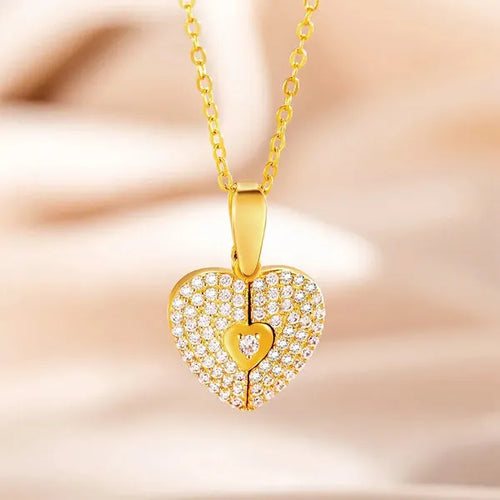 Collier Medaillon Memoire Coeur