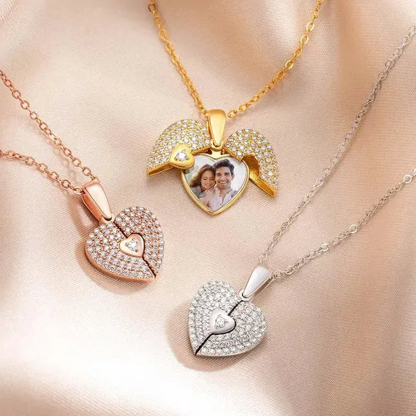 Collier Medaillon Memoire Coeur